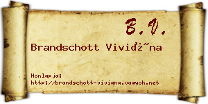 Brandschott Viviána névjegykártya